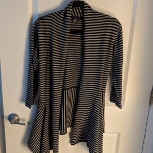 Striped cardigan sweater
